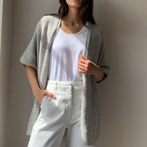 Aritzia "Iconic Cape" Oversized Grey Cardigan